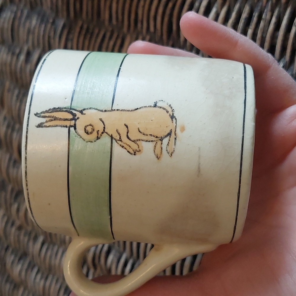 Vintage Bunny Baby Mug & Sauce Dish - Picture 10 of 16